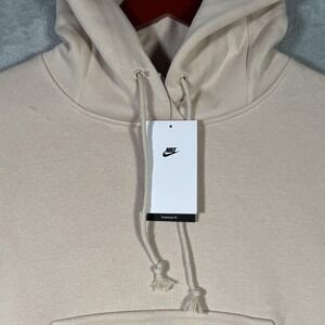 Nike Hoodie‎ Womens XXS Beige Oversized Fit DZ3099-126 Phoenix Fleece Pullover*